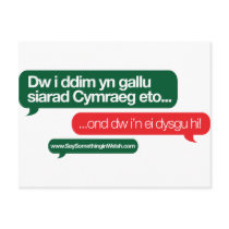 Dw i ddim yn gallu postcards