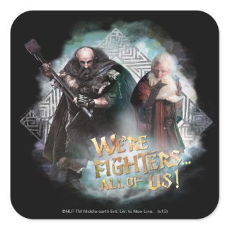 Dwalin and Balin Square Stickers