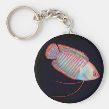 Dwarf Gourami Tropical Fish Keychain