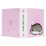 Dwarf Hamster Love 3 Ring Binders