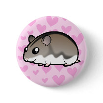 Dwarf Hamster Love Pinback Button