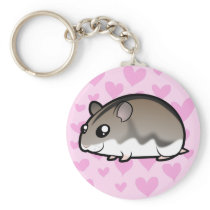 Dwarf Hamster Love Keychain