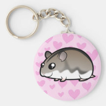 Dwarf Hamster Love Keychain