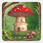 Dwarf Land Sqaure Sticker