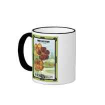 Dwarf Nasturtium Fancy Mixed Burt's Seeds mugs by vintagegiftmall Dwarf Nasturtium Fancy Mixed Burt's Seeds mugs