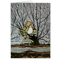 Dwarf with a Lantern Card