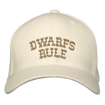 Dwarfs Rule Embroidered Hat embroidered hats