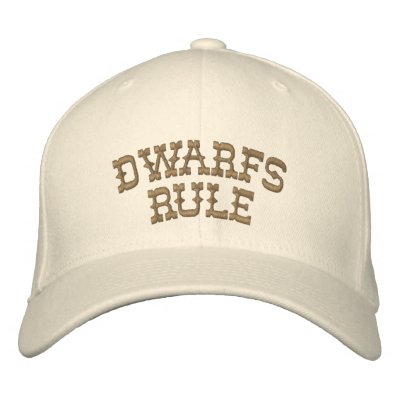 Dwarfs Rule Embroidered Hat by WakadyWak