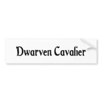 Dwarven Cavalier Sticker Bumper Sticker