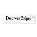 Dwarven Sniper Bumper Sticker