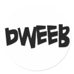 Dweeb Round Sticker