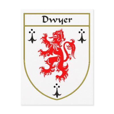 Dwyer Coat of Arms/Family Crest Post Cards by NameGame