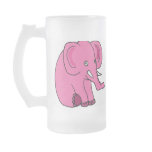 DY- Pink Elephant Beer Mug