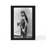 Dyak Man With Weapon in Singapore 1899 Cards