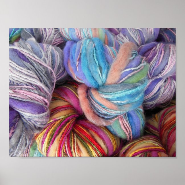 Dyed Knitting Yarn Print