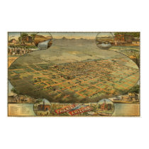 Dyer's map of Phoenix, Arizona (1885) Reprint posters