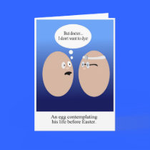 Dying Easter Egg Card