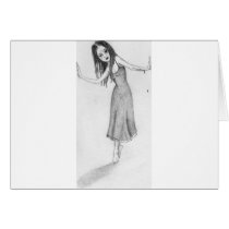 Dying in a doorway greeting cards