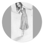 Dying in a doorway sticker