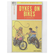 Dykes On Bikes - '60s lesbian pulp novel flyers