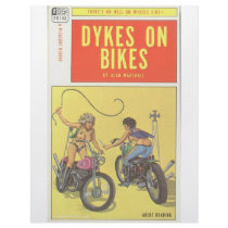 Dykes On Bikes - '60s lesbian pulp novel letterhead