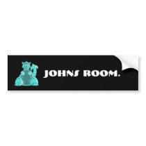 Dylan Dino Bumper Sticker bumper stickers by Michiemoo Dylan Dino Bumper Sticker bumper stickers