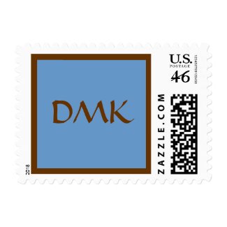 Dylan Max Blue Brown Stamp stamp