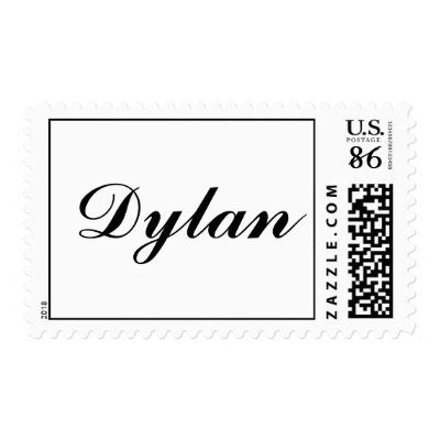 Dylan Postage Stamp by LoriLeeSchwartz