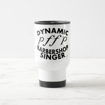 Dynamic Barbershop Singer Mugs