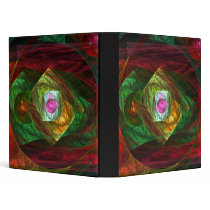 Dynamic Connections Abstract Art Binder