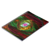 Dynamic Connections Abstract Art Notebook