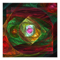 Dynamic Connections Abstract Art Photo Print