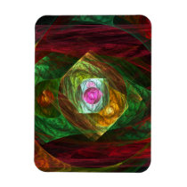 Dynamic Connections Abstract Art Premium Magnet