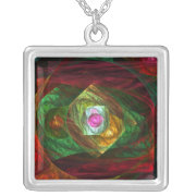 Dynamic Connections Abstract Silver Necklace necklace