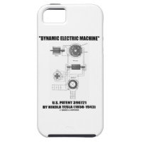 Dynamic Electric Machine US Patent by Nikola Tesla iPhone 5 Covers