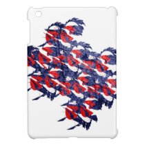Dynamic Red and Blue ipad mini cases