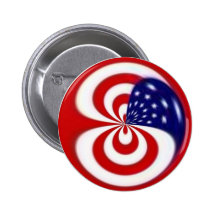 Dynamic Red White and Blue Pin