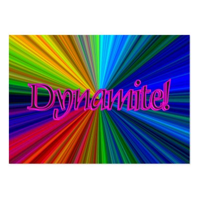 Dynamite ACEO Trading Card Business card by Firecrackinmama