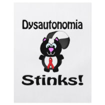 Dysautonomia Stinks Skunk (red) Awareness Flyer Design