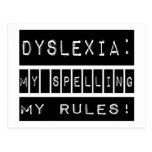 Dyslexia: My Spelling My Rules!  Dyslexic postcards