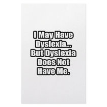Dyslexia Quote stationery