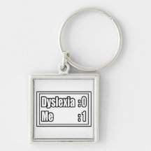 Dyslexia Scoreboard Key Chains