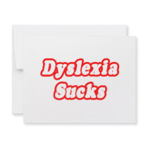 Dyslexia Sucks invitations