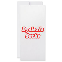 Dyslexia Sucks rack cards