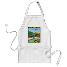 "Dyslexic Farmers Market" Aprons