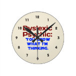Dyslexic Psychic Wallclock