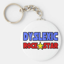 Dyslexic Rock Star Key Chains
