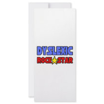 Dyslexic Rock Star rack cards