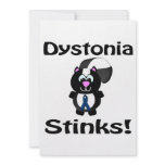 Dystonia Stinks Skunk Awareness Design Custom Invites