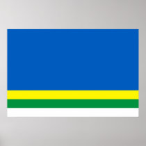 Dziatlava, Belarus, Belarus flag Print
